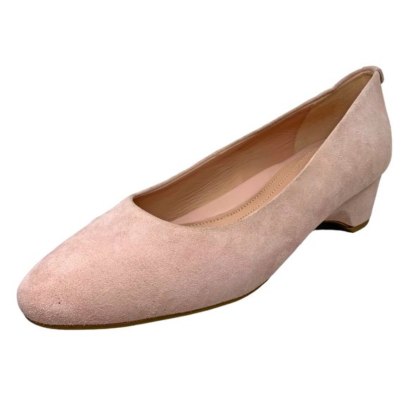 Taryn Rose Babs Pale Pink Suede Demi Wedge‎ Pumps  NWOB - Picture 2 of 11